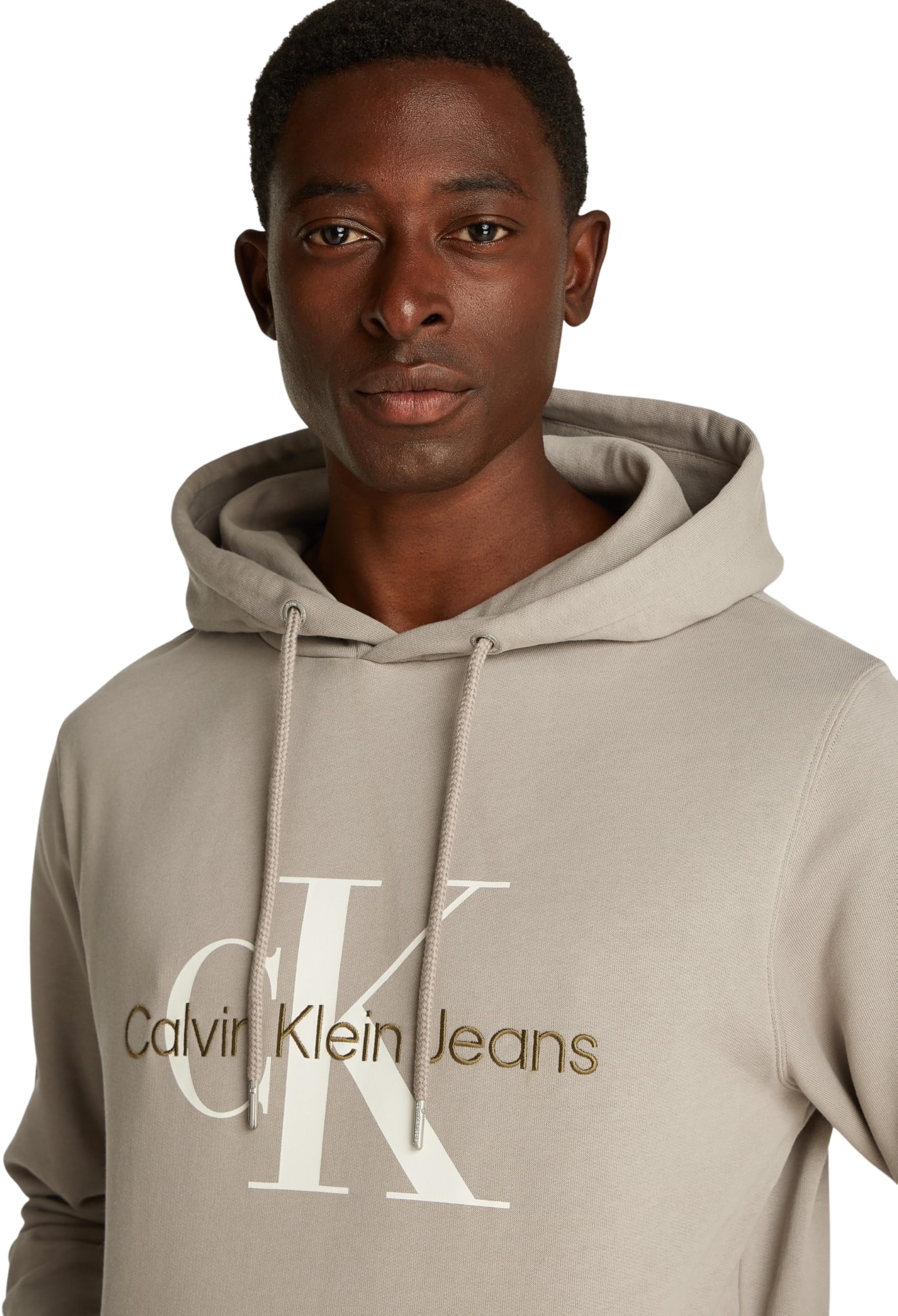 Calvin Klein Jeans Seasonal Monologo Regular Hoodie Felpa con Cappuccio Uomo