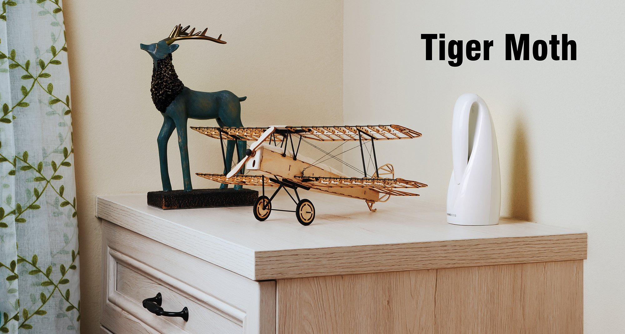 Viloga 3D Wooden Puzzles DIY Tiger Moth Bi-Plane Vintage Airplane Model Kit, Laser Cut Balsa Wood Model Aircraft Kits to Build for Adults - Image 3