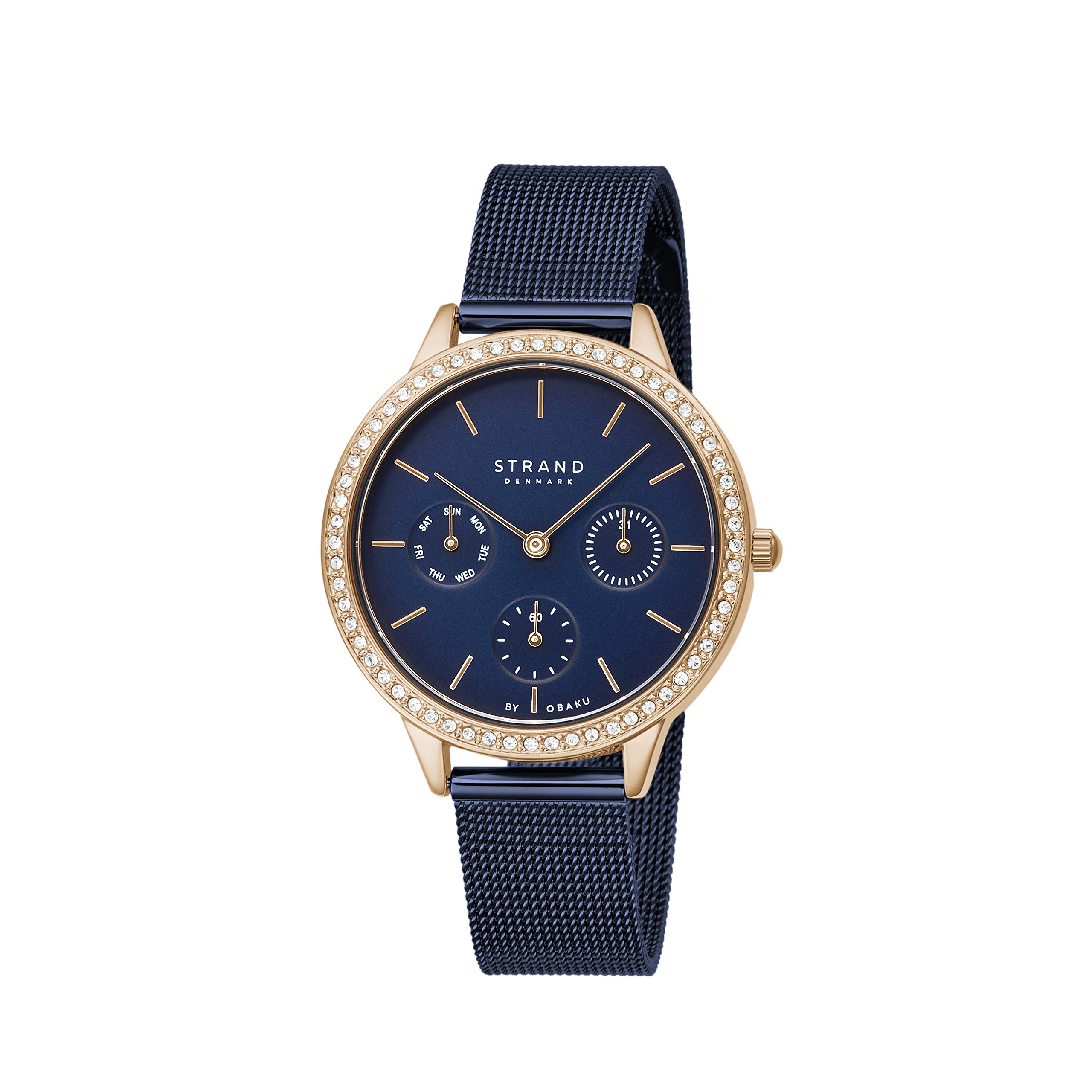 Strand By Obaku Lynn Analog Blue Dial Womens Watch-S704LMVLML (B08RDZJXRX) Amazon Price History, Amazon Price Tracker