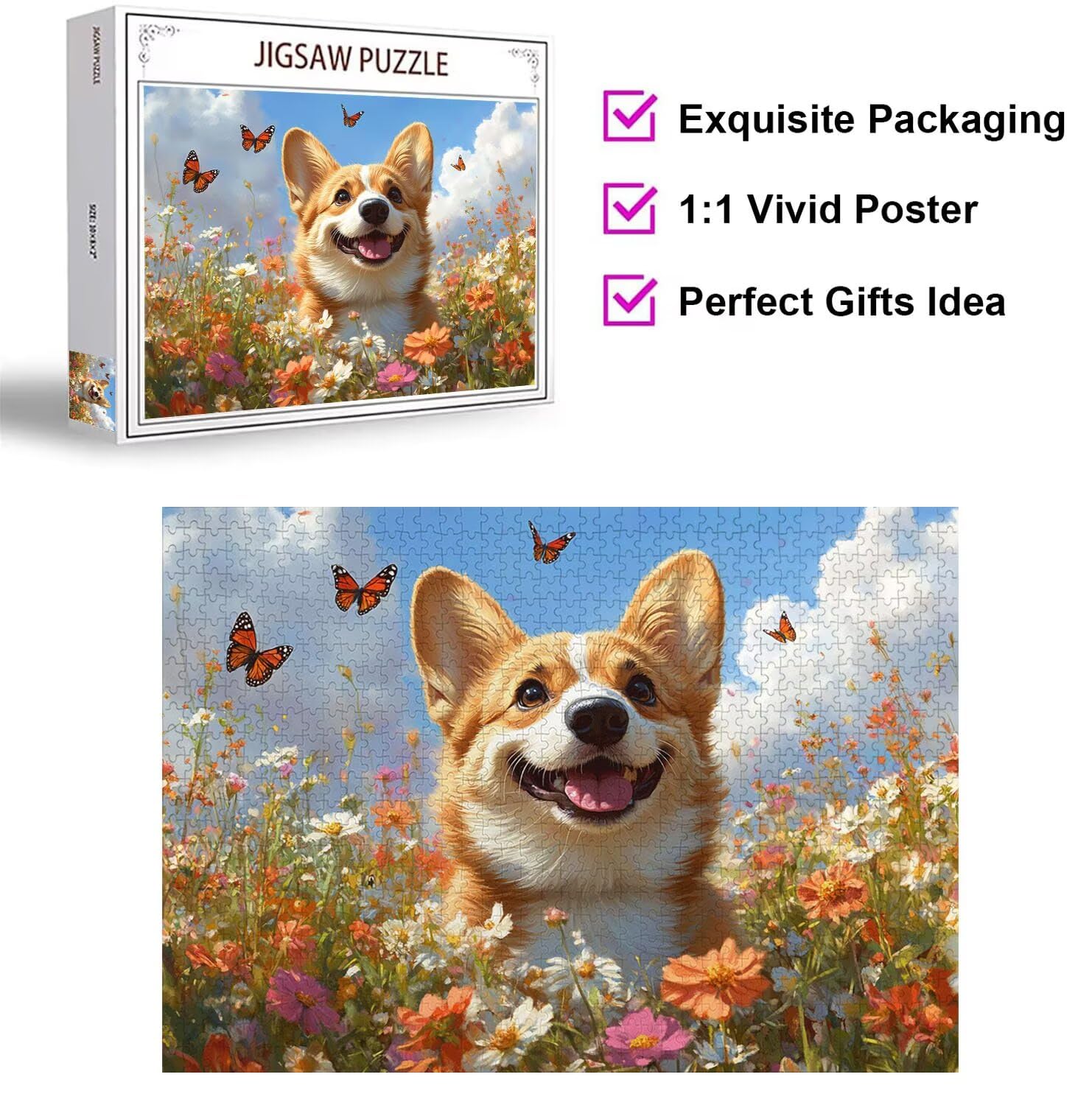 Puzzle 4000 Pezzi primavera Puzzle Classici per Gioco Familiare, n-71 | Impossibile Puzzles, Intrattenimento Creativo, Rilassamento e Intelligence, Regalo per Amore e Amico, Decorazioni Casa, cane