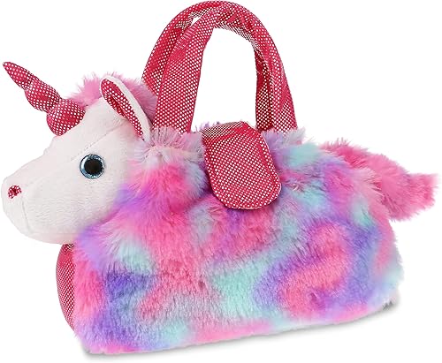 DolliBu Bolso de peluche de unicornio morado para mascotas - Lindo bolso de unicornio para niñas, Rosado DolliBu Bolso de peluche de unicornio morado para mascotas - Lindo bolso de unicornio para niñas, Rosado
