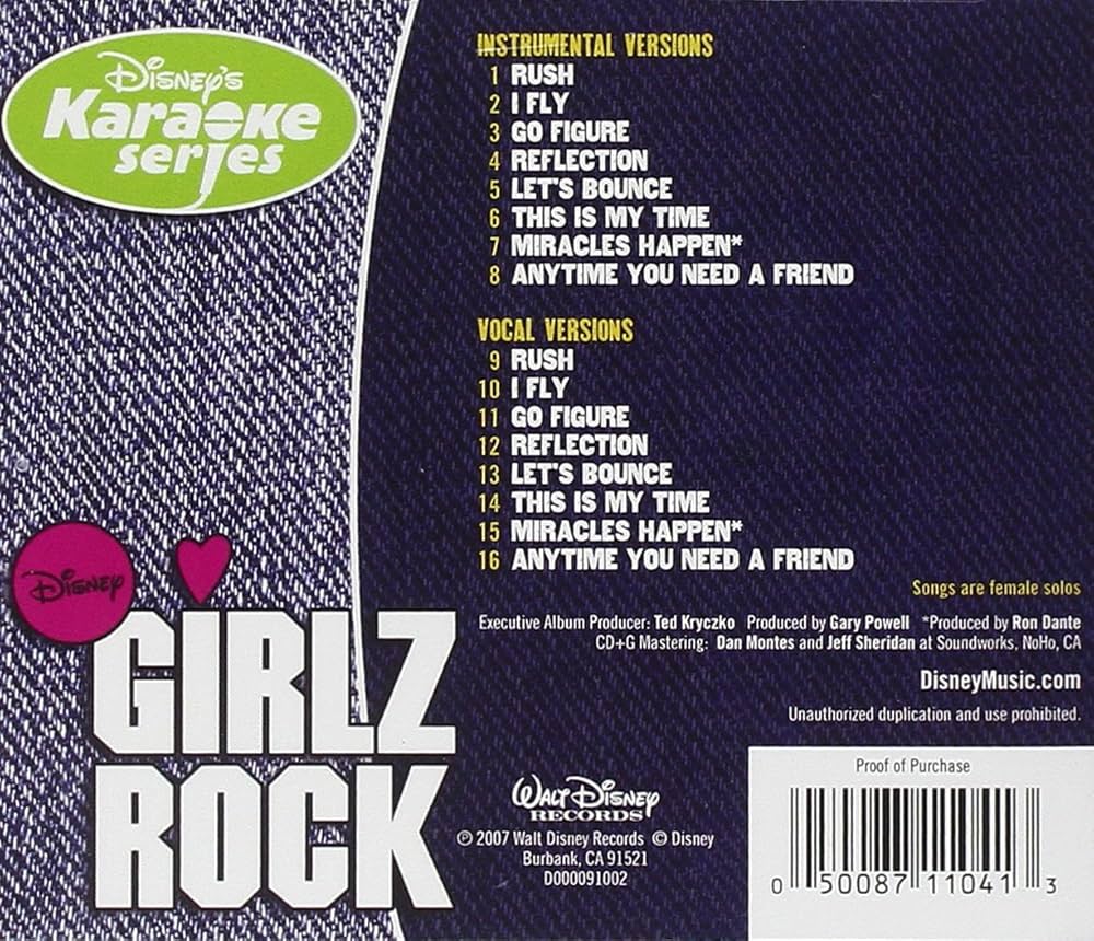 GIRLS’ROCK(DVD付) [CD] Amazon.com: Disney Girlz Rock: 0050087110413: Disney Karaoke