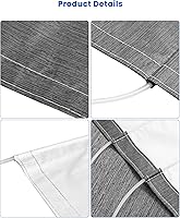 Vista 5 de Repuesto de tela para toldo de autocaravana, 18.5 onzas, resistente, resistente a la intemperie, de vinilo, para cámper, universal, para exteriores