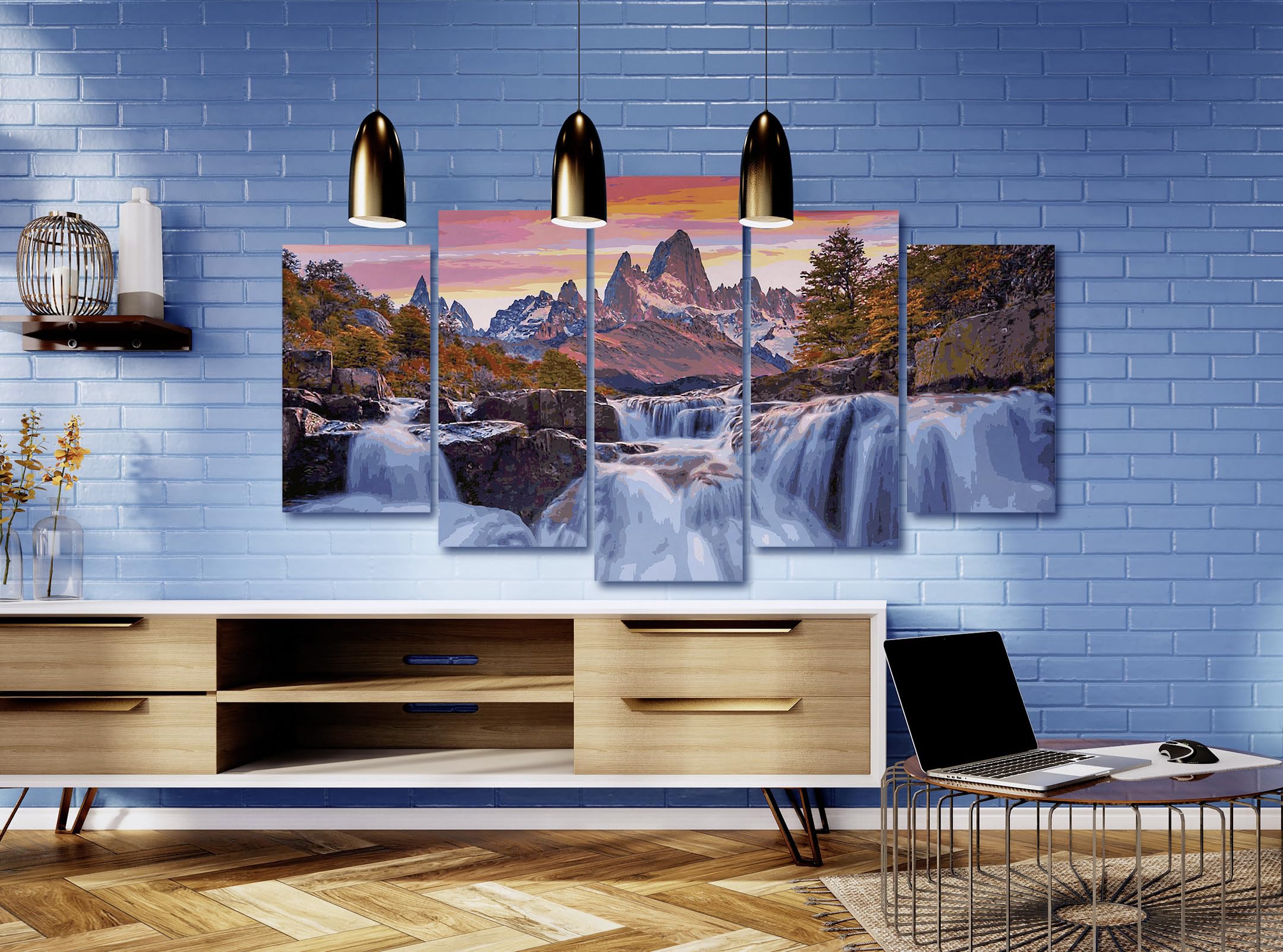 Schipper Schilderen op Nummer - Aan het bos riviertje, schilderen voor volwassenen, inclusief penseel en acrylverf, 5 doeken van linnen,Meerkleurig : Schipper Schipper Schilderen op Nummer - Aan het bos riviertje, schilderen voor volwassenen, inclusief penseel en acrylverf, 5 doeken van linnen,Meerkleurig : Schipper