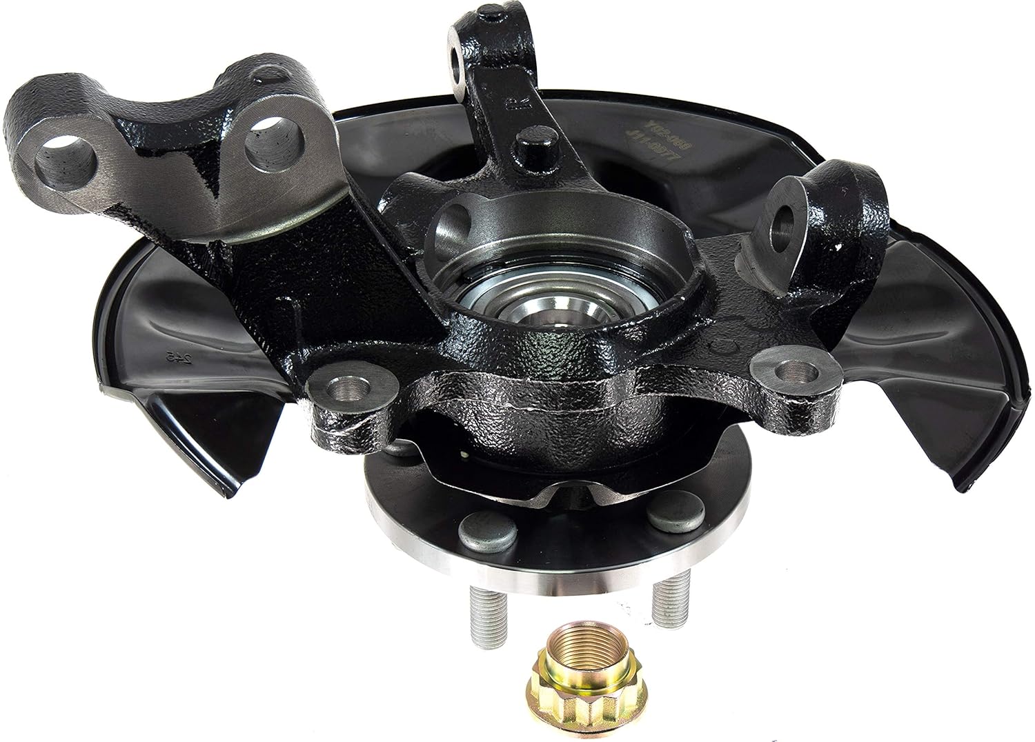 APDTY 153605 Wheel Hub Bearing Steering Knuckle Assembly Fits Front