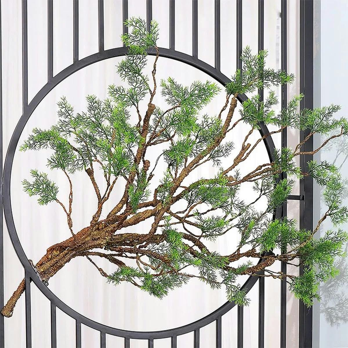 5 rami/100 cm artificiale finto pino ramoscello piante verdi Liana appeso a parete in rattan fiori flessibili arco arredamento da giardino-albero di vite