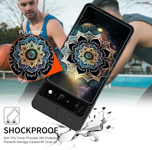 Miniatura 4 de Rossy Funda para Google Pixel 6 Pro para Pixel 6 Pro con tarjetero para mujeres y hombres, patrón mandragora de piel sintética, cierre magnético,