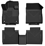 Husky Liners Weatherbeater Floor Mats | Fits 2024-2026 Lincoln Nautilus | Front & 2nd Row, 3-pc Black - 95571