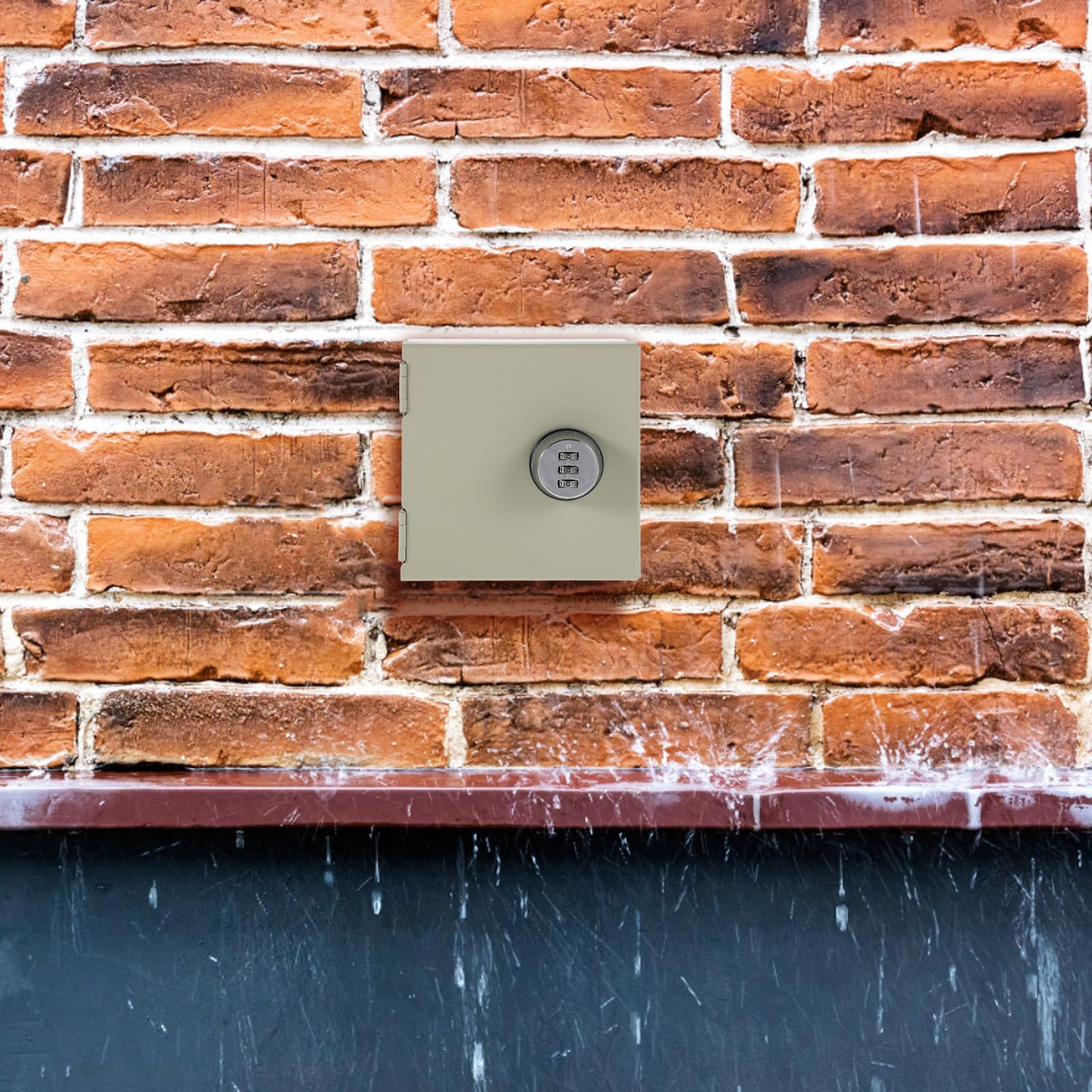 Ipetboom Boîtier de Prise Électrique Étanche en Acier Inoxydable 86 Type Cache-Interrupteur Rotatif à Code sans Clé Protection Sécurisée pour Prise Murale Intérieure et Extérieure Boîte