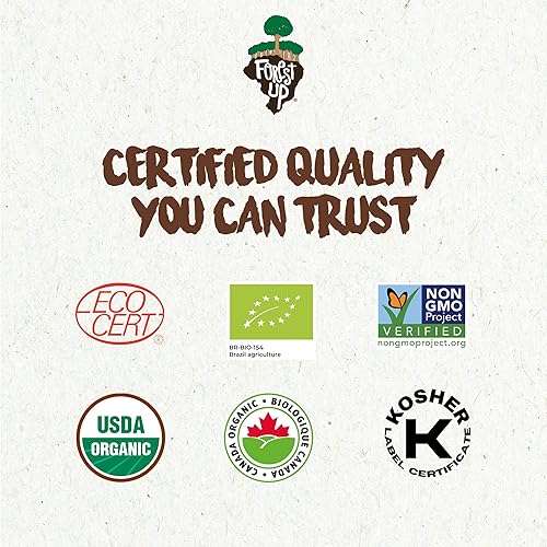 Vista 42 de Snack The True Organic Brasil Nuts 15 oz – Crudos y sin sal – Kosher – Saludables ricos en proteína vegetal – Cosechados en la selva amazónica