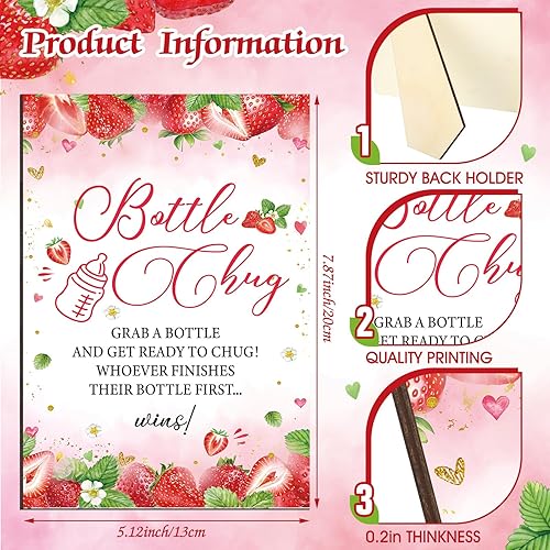 Vista 48 de TrelaCo Cool Baby Shower Games - Juego de regalo con temática de abejas y 12 biberones para baby shower, para juegos de abejas de panal, revelación