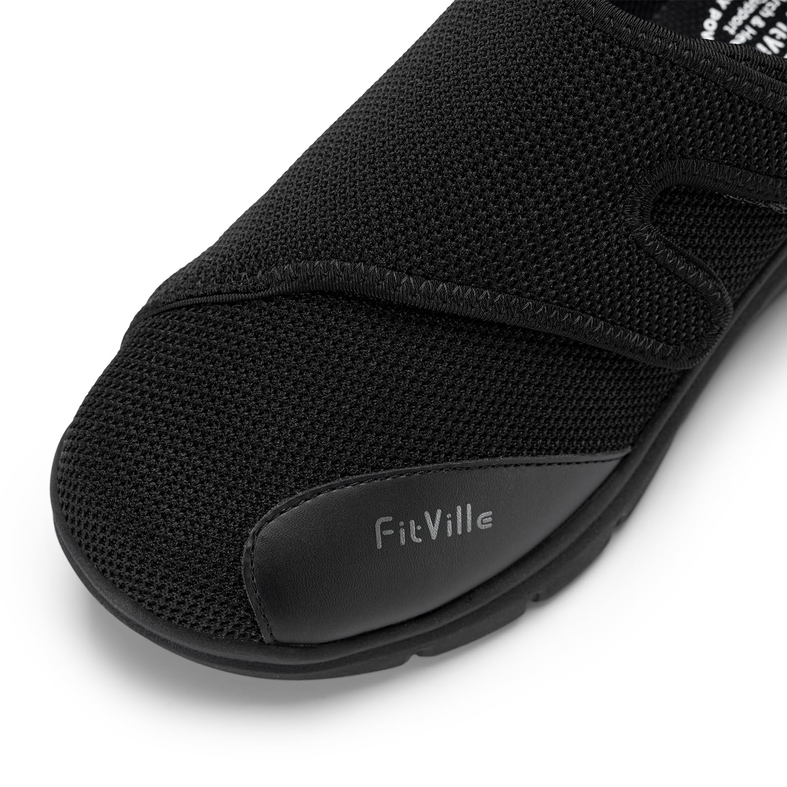 FitVille Extra Weite Reha-Schuhe Herren mit Klettverschluss Einstellbar Walking Schuhe für empfindliche Füße Senioren Pflege Hausschuhe Verbandschuhe Gesundheitsschuhe