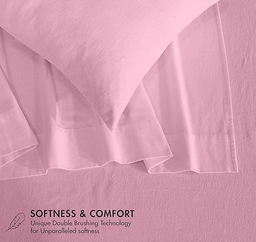 Miniatura 5 de RUVANTI - Juego de sábanas de franela tamaño King certificado GOTS 100% de algodón orgánico, juego de 4 piezas cálido, suave y transpirable, con