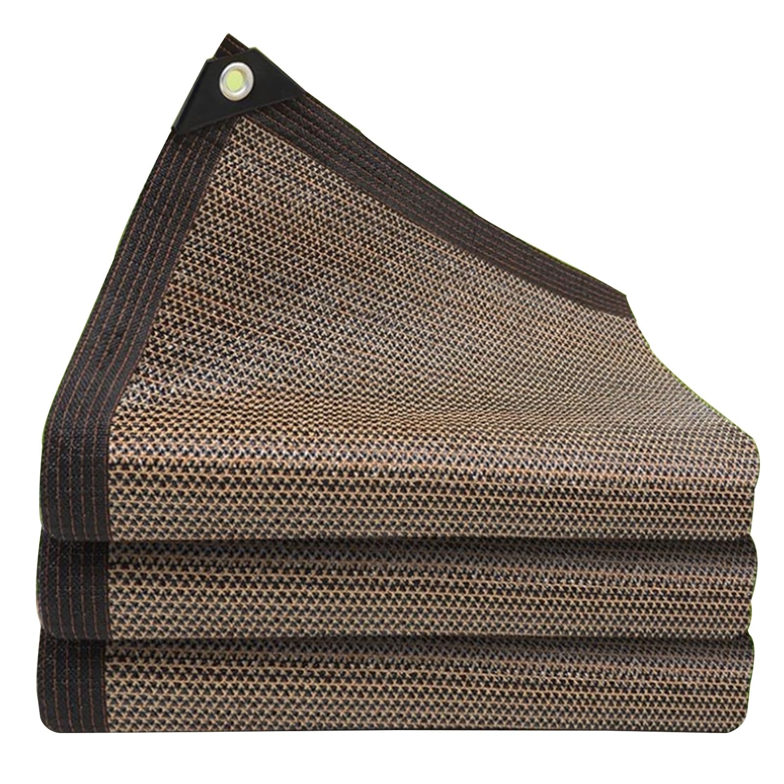 Tissu d'ombrage respirant marron pour pergola et repas frais sur la terrasse