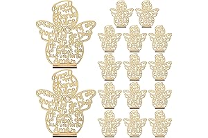 16 Piezas Cruces de Madera para Centros de Mesa