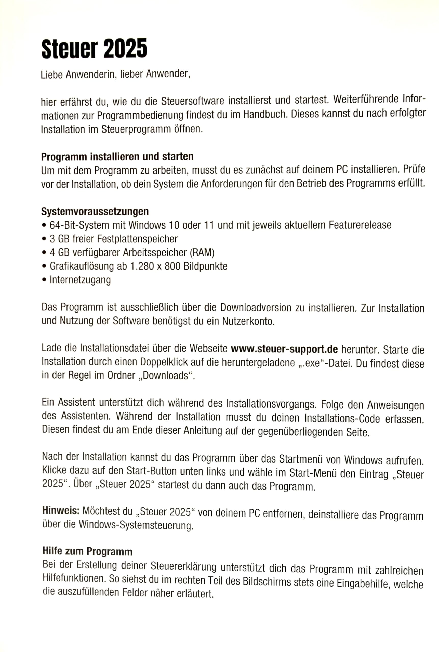 Steuer 2025 für die Steuererklärung 2025 am PC. ELSTER Steuerprogramm Download + Code "keine CD"