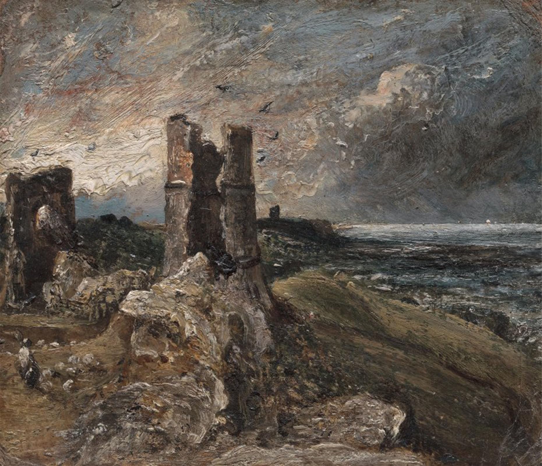POSTERIIk Famous Modern Artwork Art Mural Hadleigh Castle by John Constable Oil Paintings Pictures for Home Decor 60x90cm
