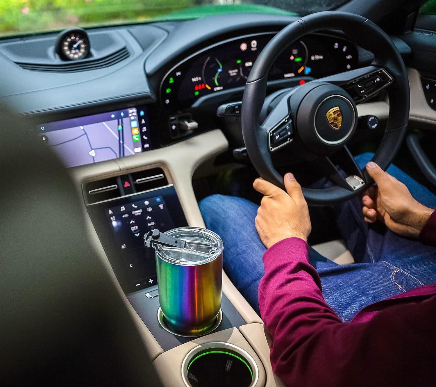 Beast 30 oz Tumbler Stainless Steel Vacuum Insulated Coffee Ice Cup Double Wall Travel Flask (Rainbow) - Image 3