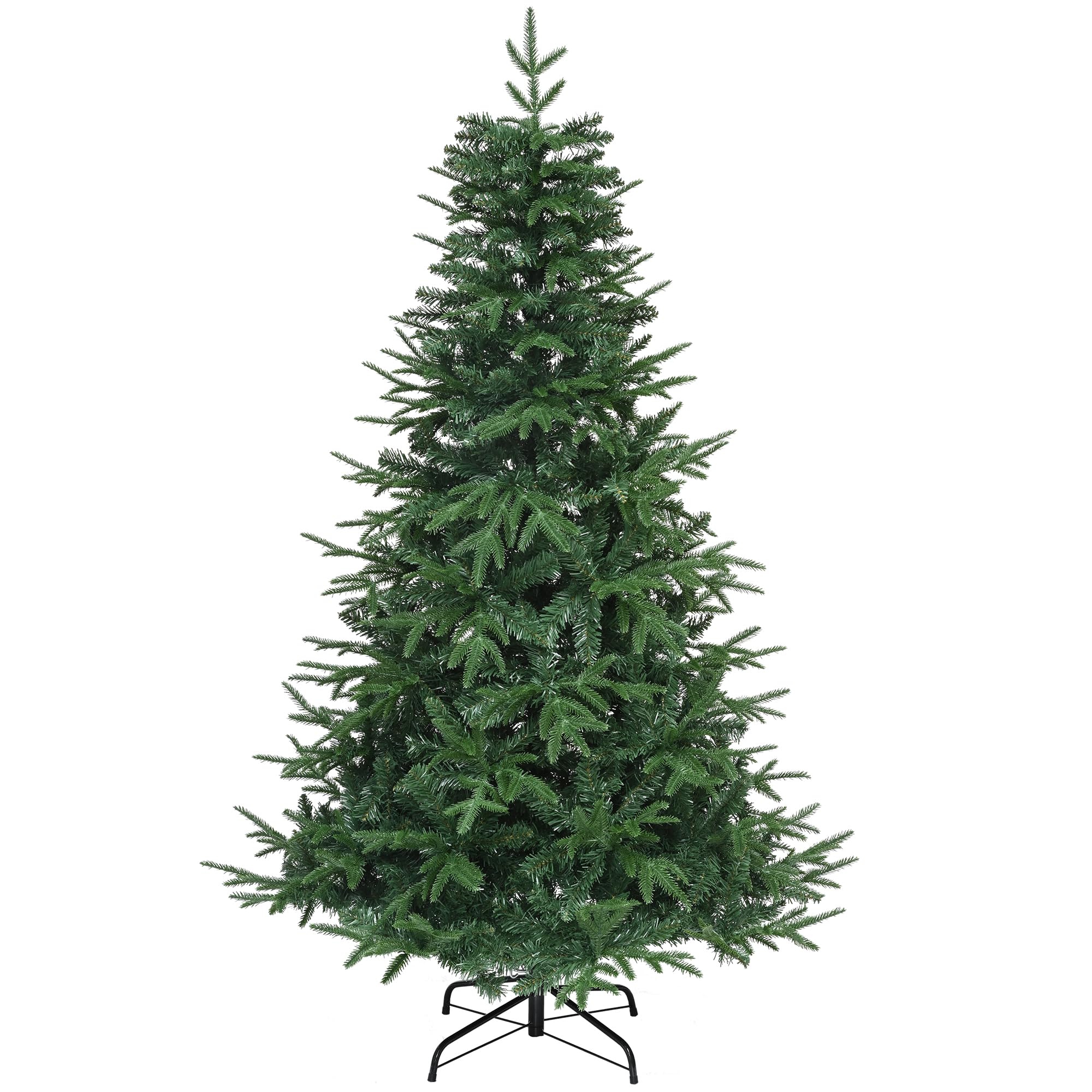 YITAHOME Sapin de Noël Artificiel Premium 212cm, Environ 1100 Pointes en PE moulé par Injection et PVC, Sapin réaliste avec Support en métal et Cadre Pliant, Montage Rapide pour Maison, 212 x Φ105 cm