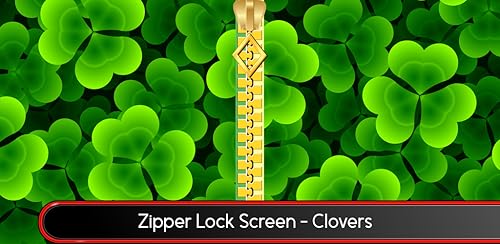 Zipper Bloqueio de ecrã - trevos