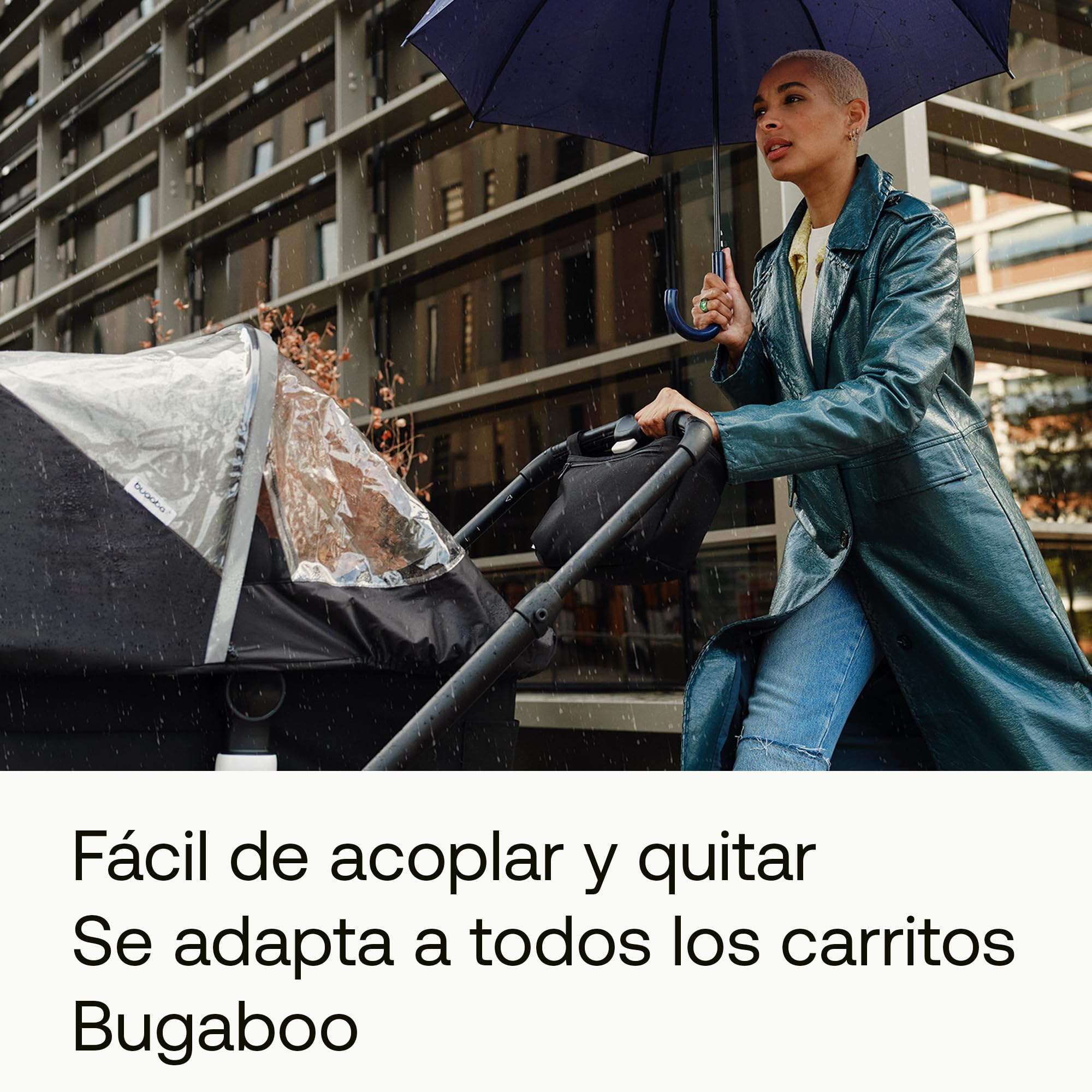 Bugaboo Bolso Organizador de carrito con múltiples bolsillos de fácil acceso, accesorio imprescindible para todos los artículos esenciales de tu bebé en Midnight Black