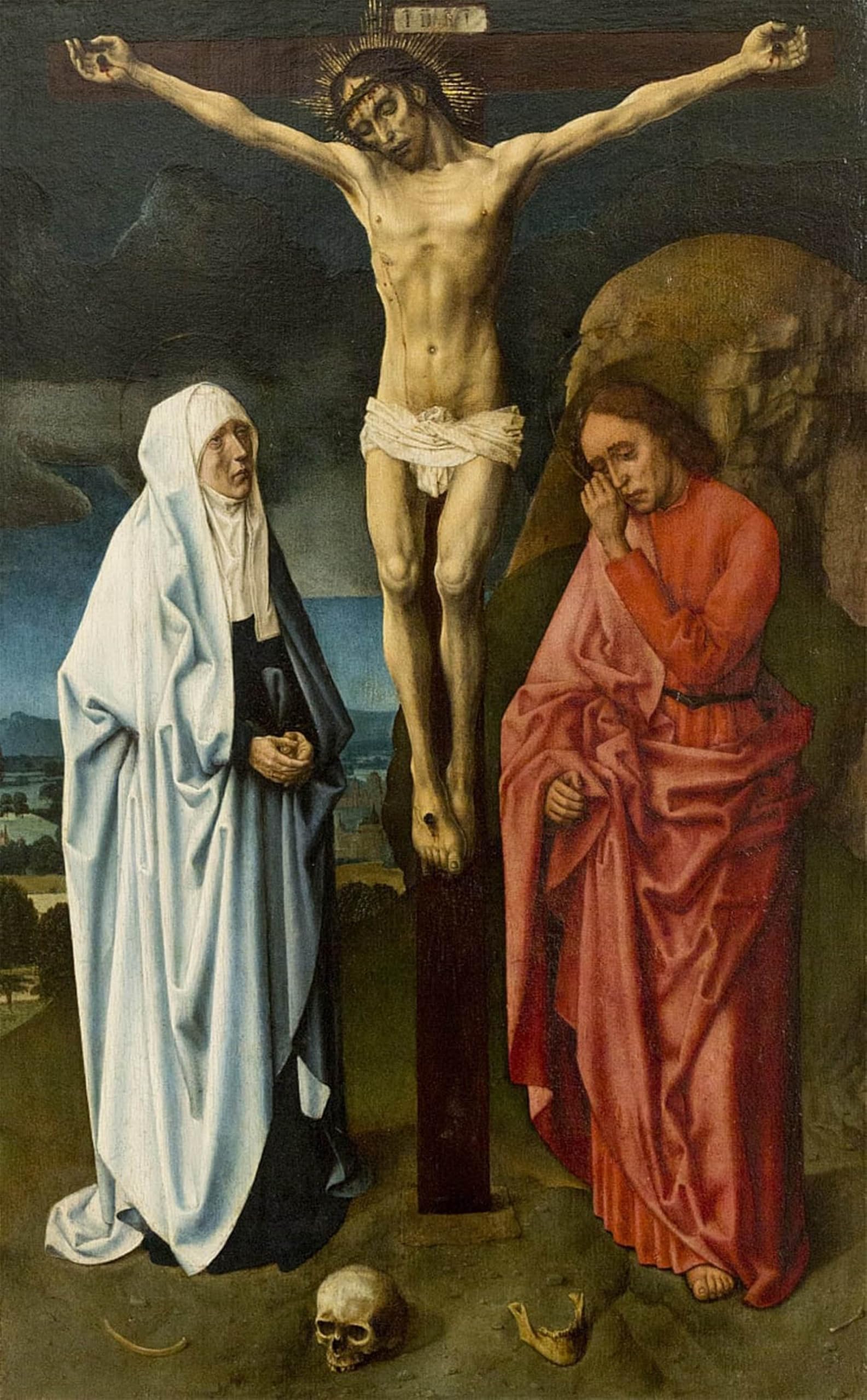 Posteriik No Frame Famous Animal Posters Vintage Picture The Crucifixion By Van Der Goes Modern Wall Decor For Home Decor 60X90cm