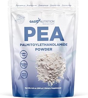 Gade Nutrition Palmitoylethanolamide Powder - Pea | 250g (8.8 oz) | Discomfort Relief Natural Supplement | Non-GMO, Gluten-Free, Dairy Free, Vegan | USA Made