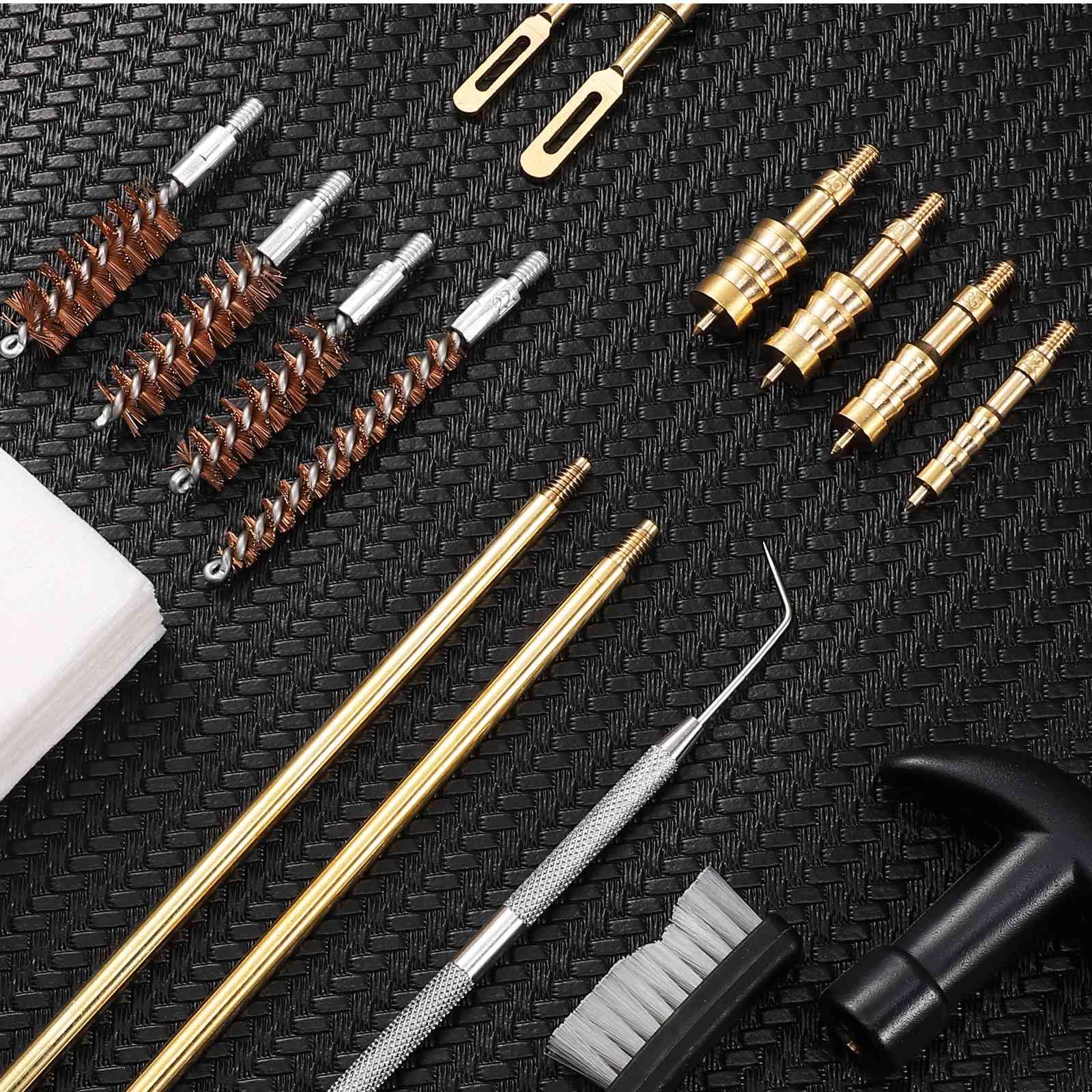 UrbanX Universal Handgun Cleaning kit for Beretta Px4 Storm .40 S&W Pistol Cleaning Kit Bronze Bore Brush and Metal Bronze Jags Tips with Zippered Compact Case