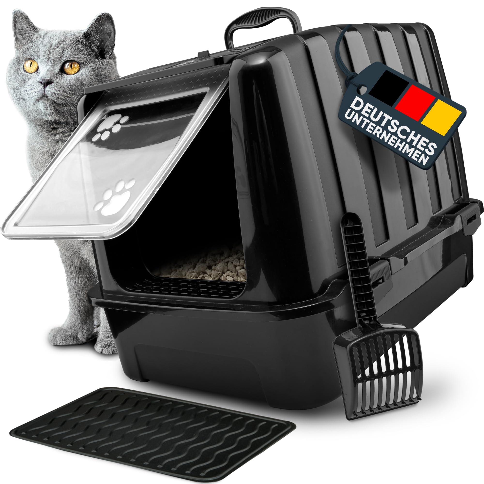 CROPLAS Katzenklo mit Deckel