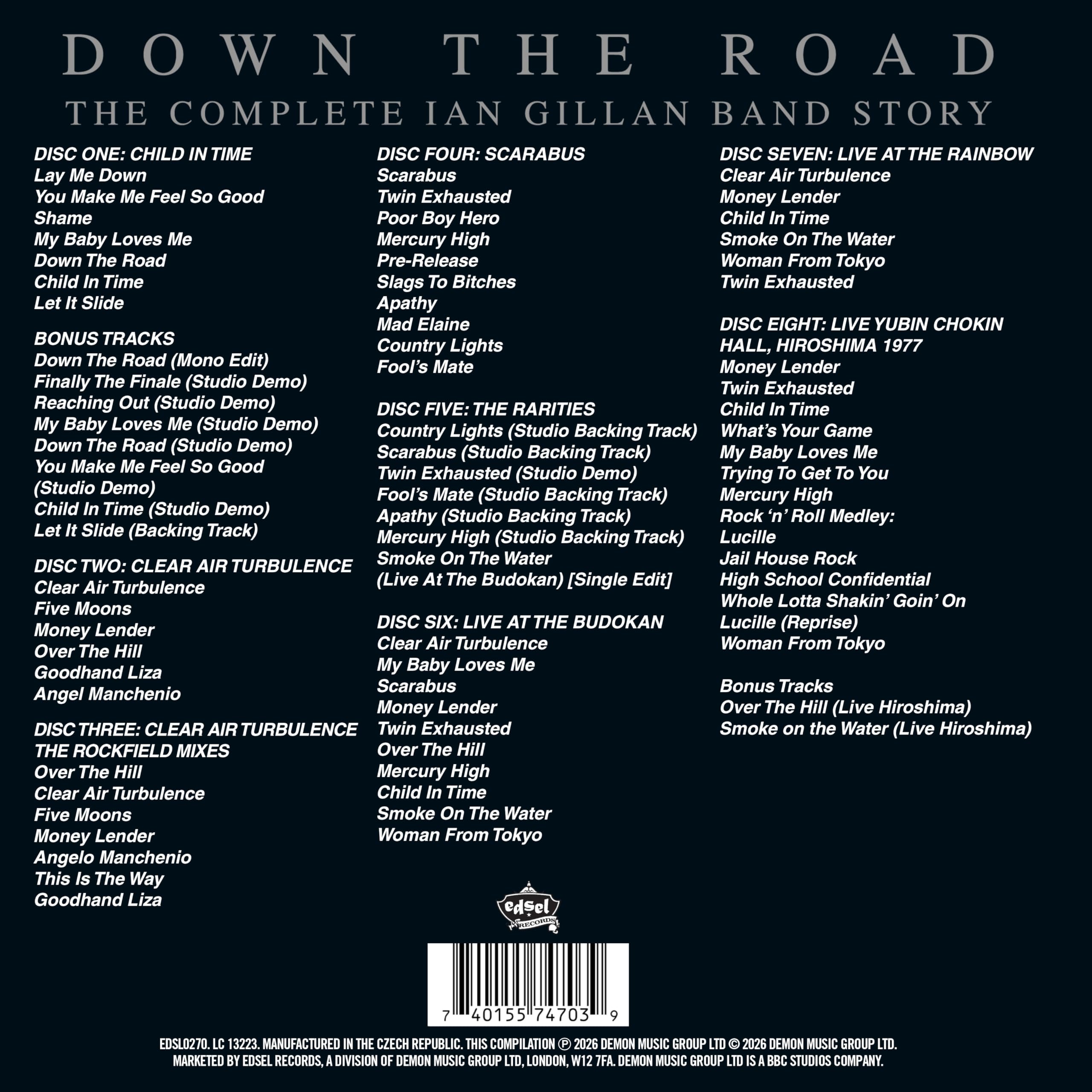 Down the Road the Complete Ian Gillan Band Story