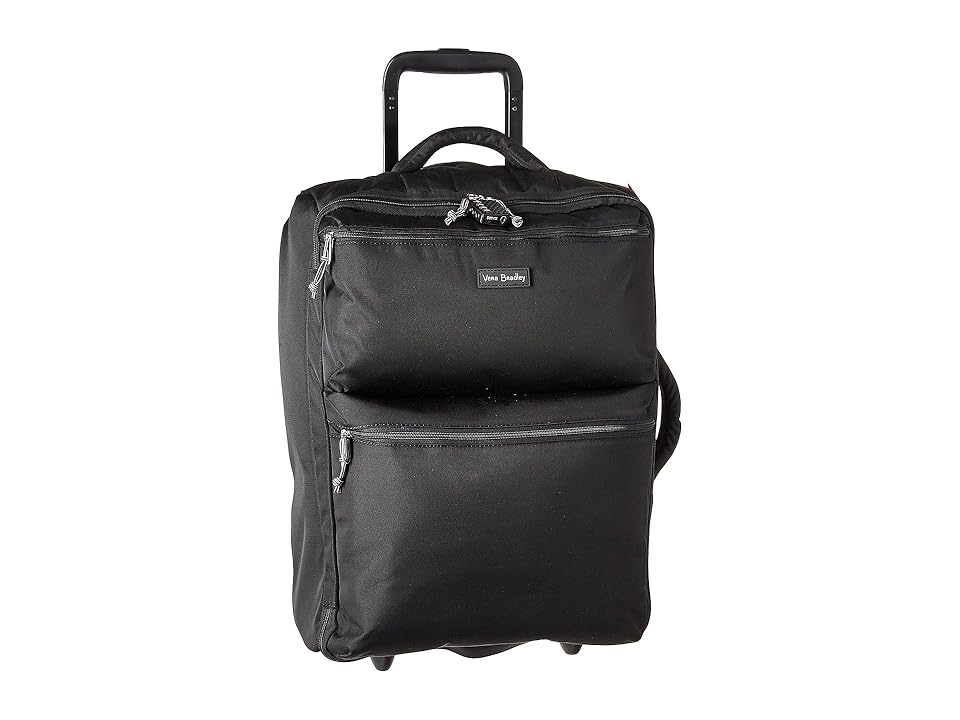 

Vera Bradley Lighten Up Small Foldable Roller (Black) Luggage