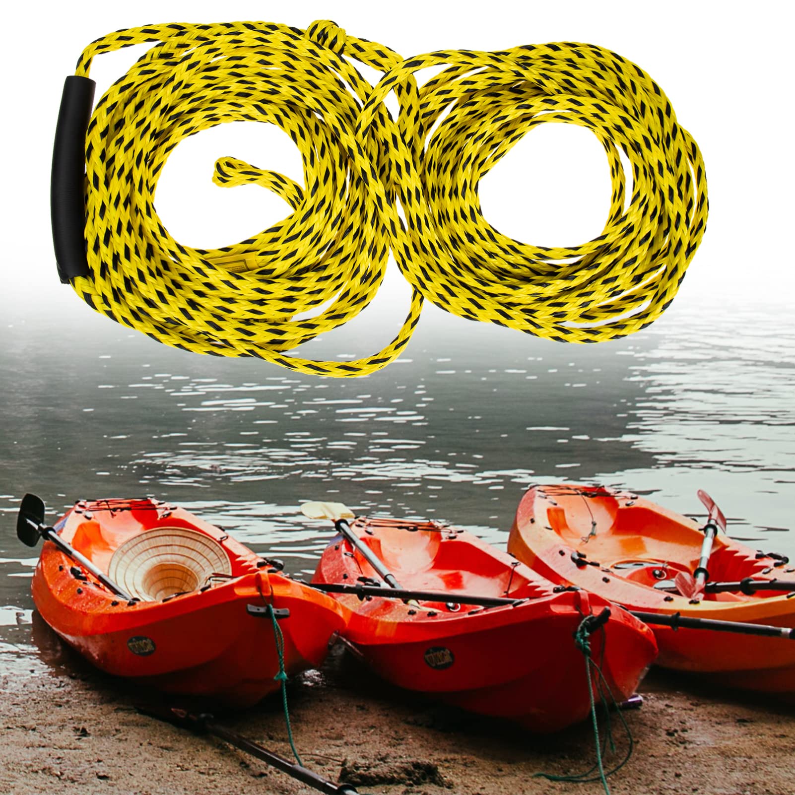 UPKOCH Corde de Remorquage Robuste pour Kayak et Bateaux Corde de Towing et Élastique pour Activités Nautiques avec Durabilité Exceptionnelle