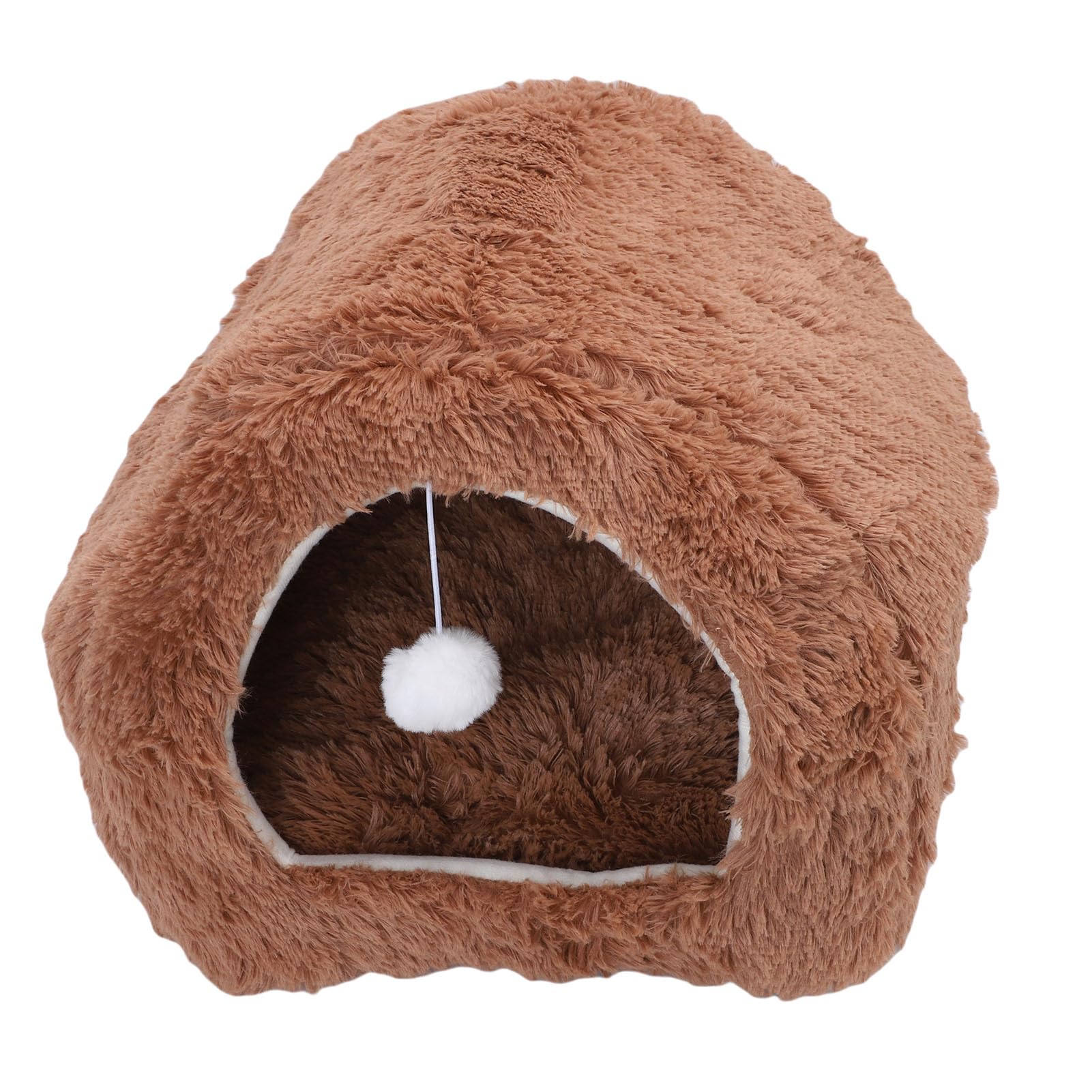 Lit pour chat isolant d'hiver avec coussin en mousse résiliente