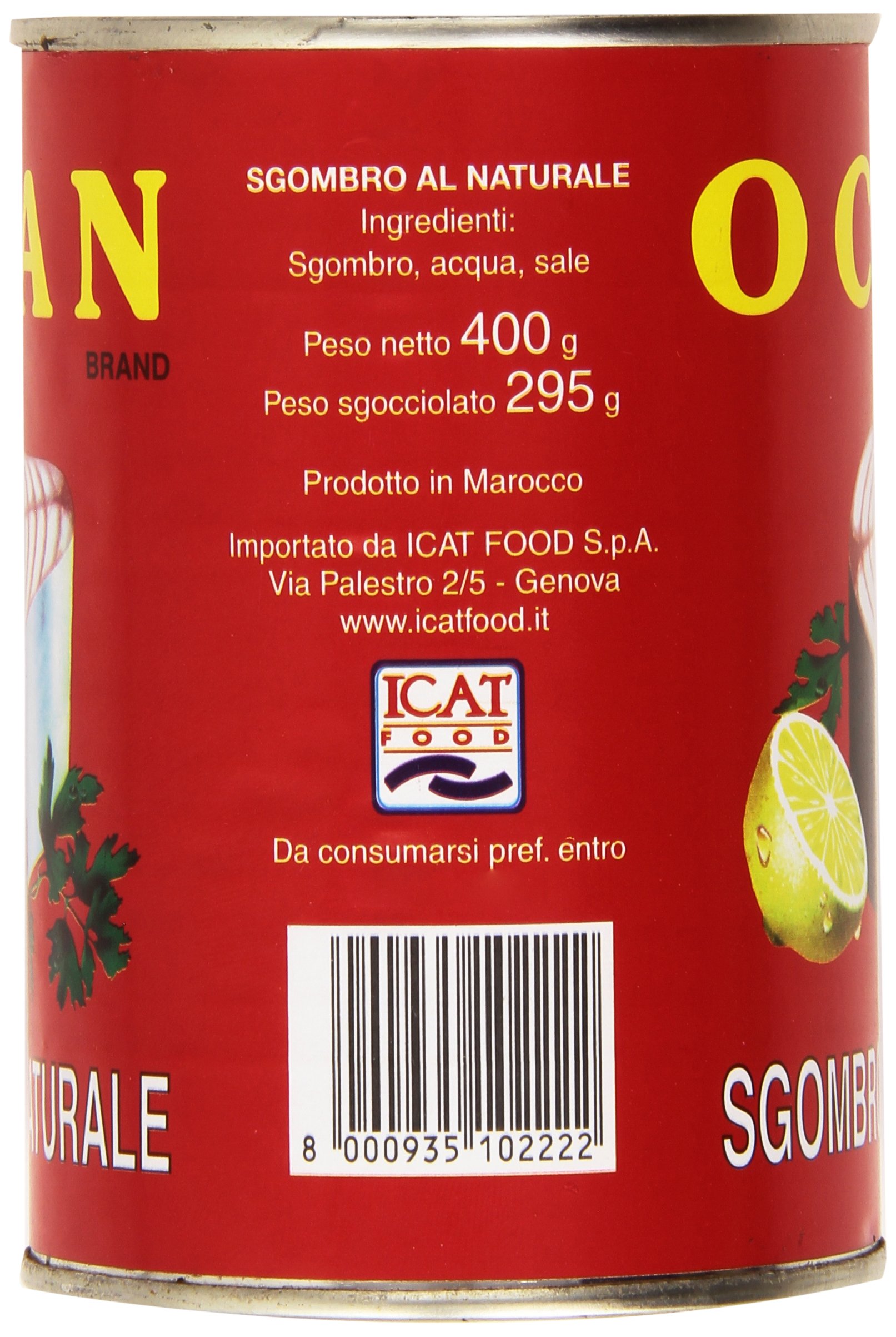 Ocean Sgombro Mackerel Al Naturale 400Gr - 3