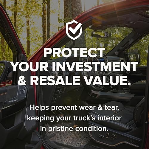 Miniatura 8 de WeatherTech FloorLiner HP Alfombrillas de suelo de ajuste personalizado para Ford F-150, F-150 Raptor, F-150 Lightning (cabina de tripulación,