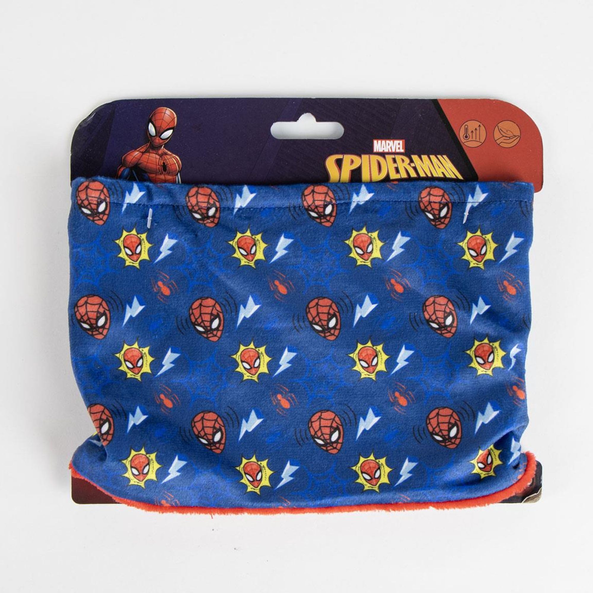 Braga Cuello Niños Spiderman - Talla Única - Elaborada en 100% Poliéster - Diseño Estampado Producto Original Diseñado en España