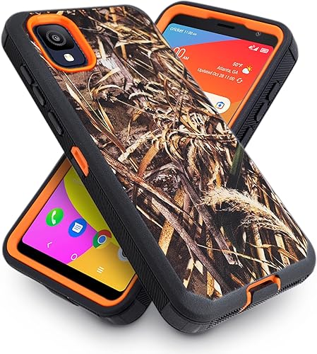 Miniatura 9 de Funda a prueba de golpes para Cricket ION Z, Cricket TCL ION Z con funda de clip para cinturón y pantalla integrada, resistente protección contra