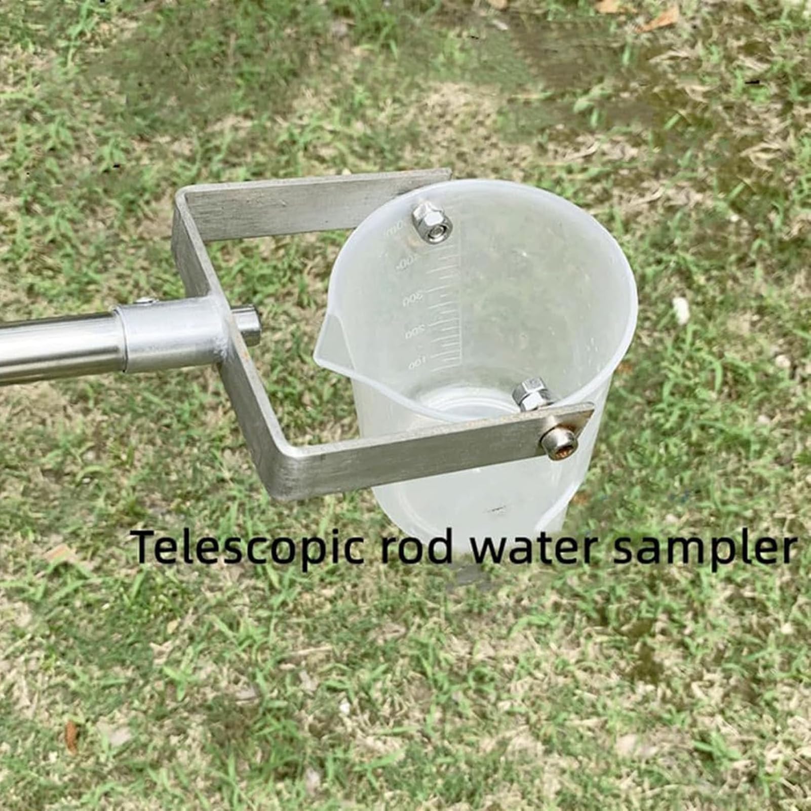 Aste telescopiche campionatore d'acqua, sistema di campionamento dell'acqua telescopico asta in acciaio inossidabile mestolo di plasti(Size:(1000ml) 1.49m-7m/4.9ft-23ft,Color:Acciaio inossidabile)