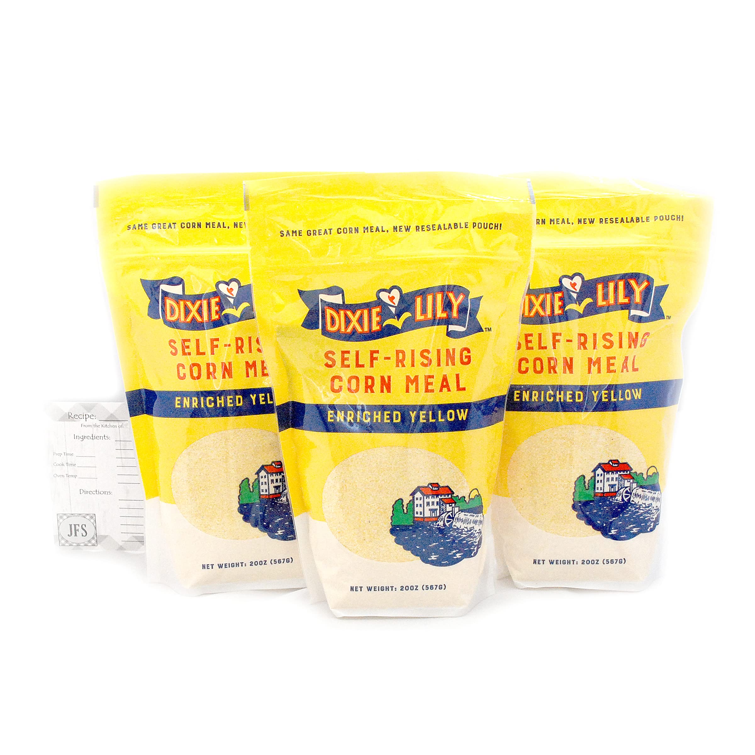 Amazon.com : Dixie Lily Self-Rising Yellow Corn Meal, 3-20 Ounce