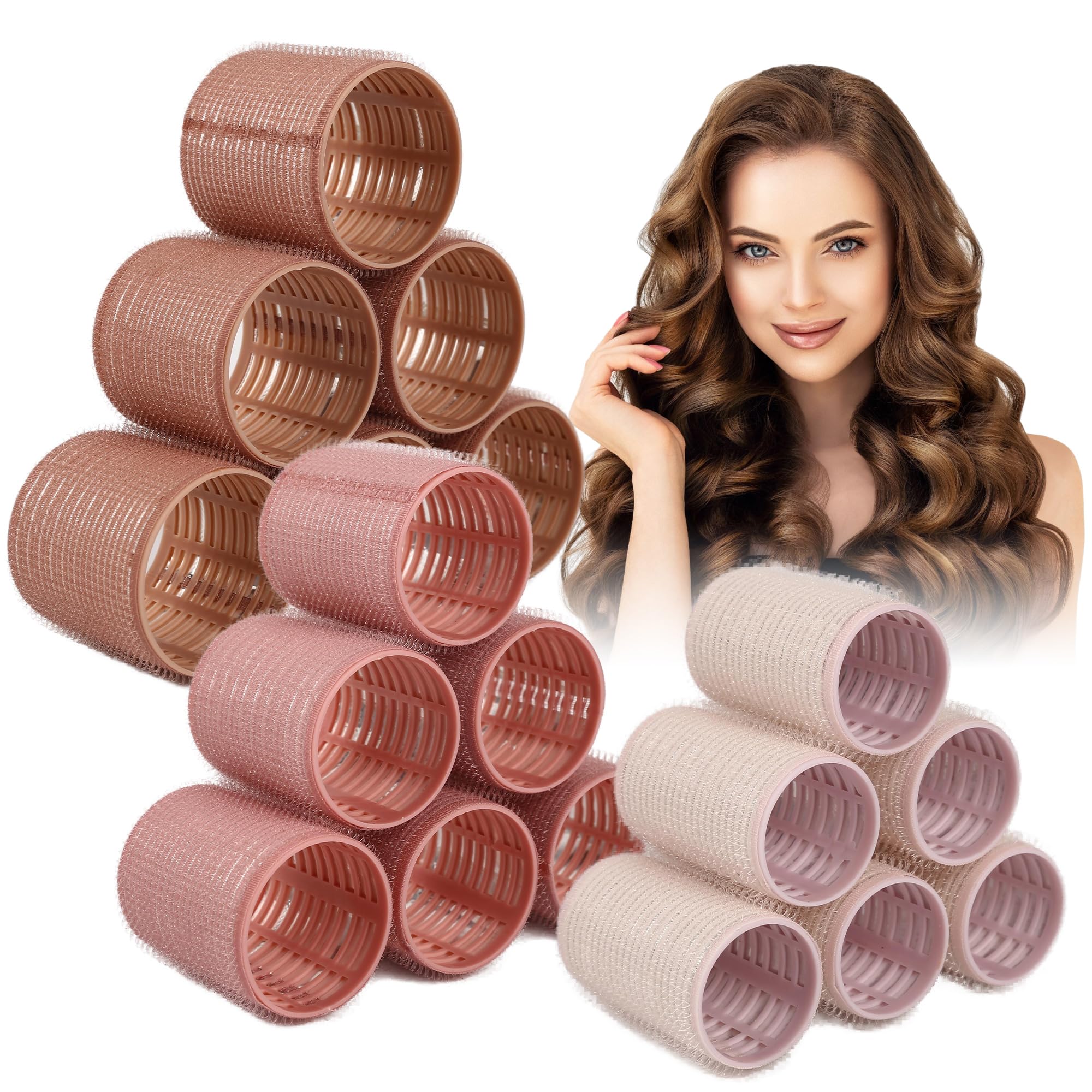 Amazon.com : xnicx 18pcs Ceramic Ionic Thermal Hair Rollers,Self