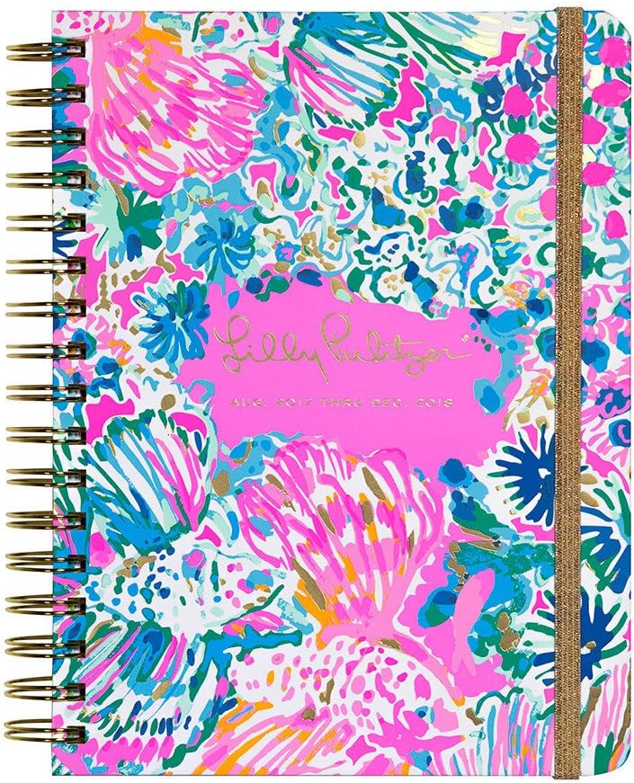 Lilly Pulitzer 17 month Large Agenda 2017-2018 (Indigo Gypsea)