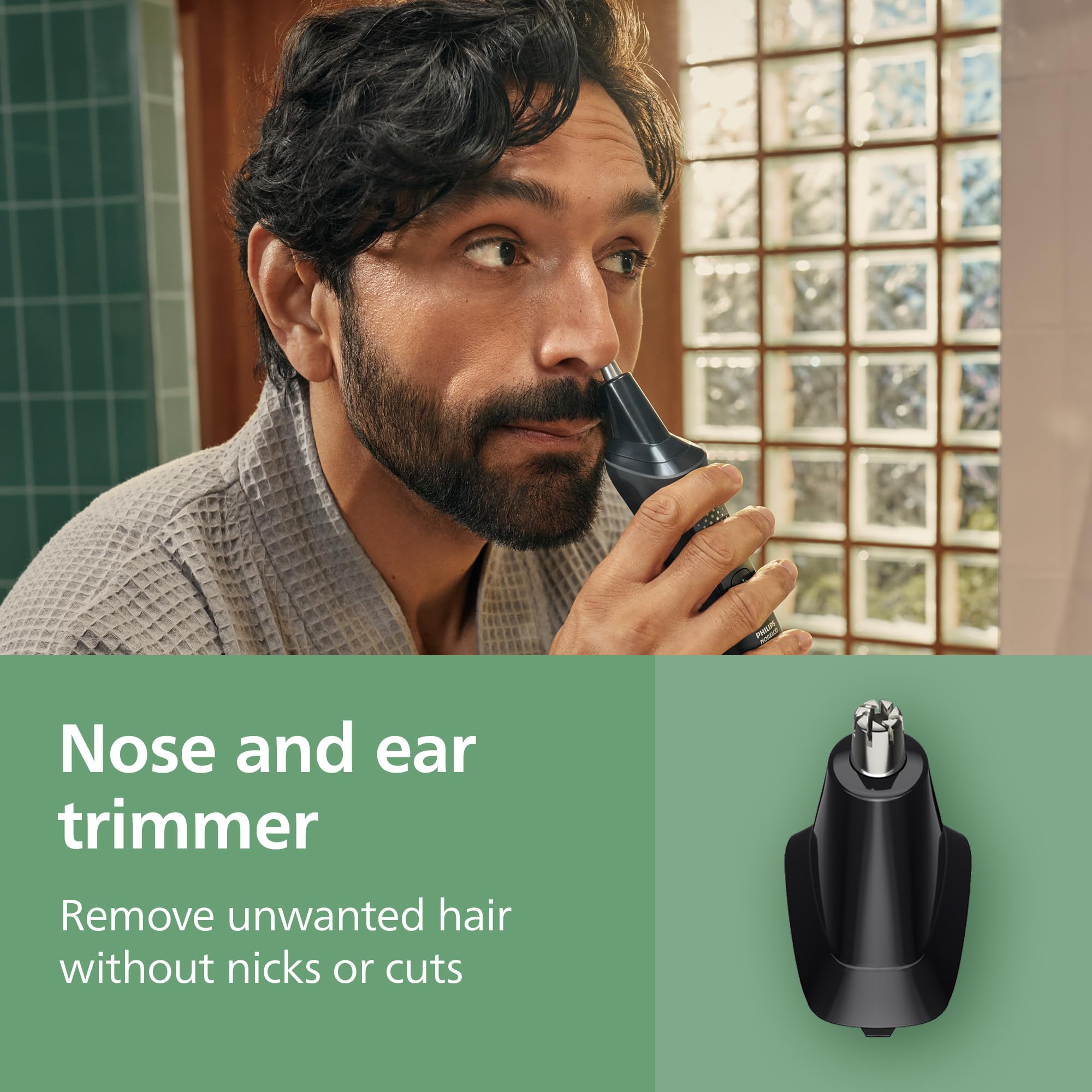 Norelco Philips All-in-One 3000 Series 13 in 1 Trimmer, Beard Styler & Men's Hair Clipper, 9 Length Settings & Self-Sharpening Skin-Friendly Blades, MG3919/50