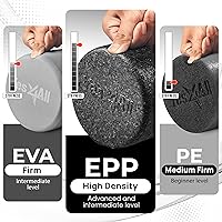 Vista 2 de Yes4All High-Density EPP Round Back Roller Foam, Exercise Foam Roller for Yoga, Pilates & Stretching - 12, 18, 24, 36 inch azul