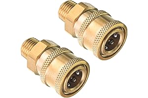 RIDGE WASHER Pressure Washer Couplers: 1/4" Perfect Connect Solution