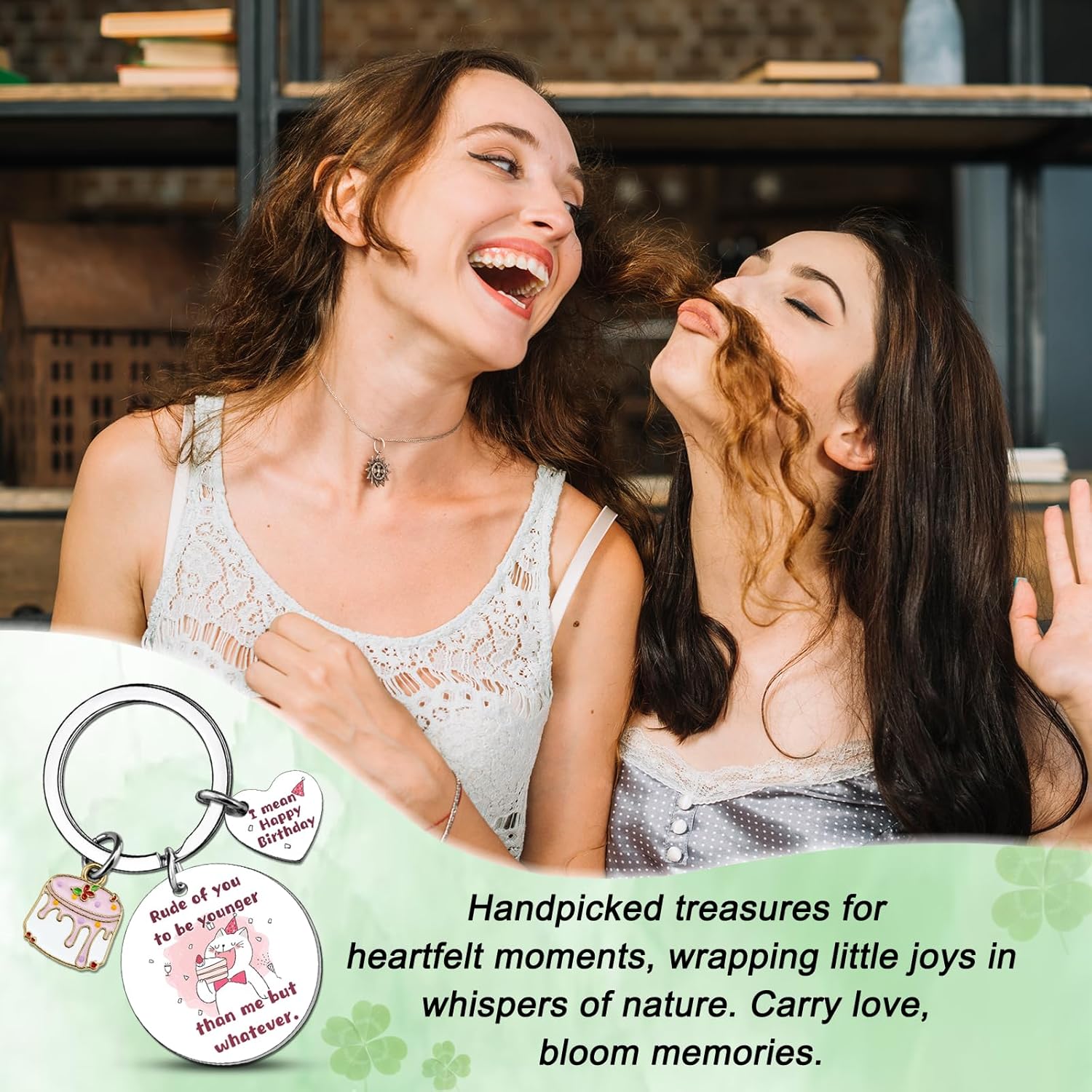 Funny Birthday Gifts for Women Friend Keychain Birthday Gifts for Women Friendship Gift for Best Friend Woman Keychain for BFF Sister - Image 7