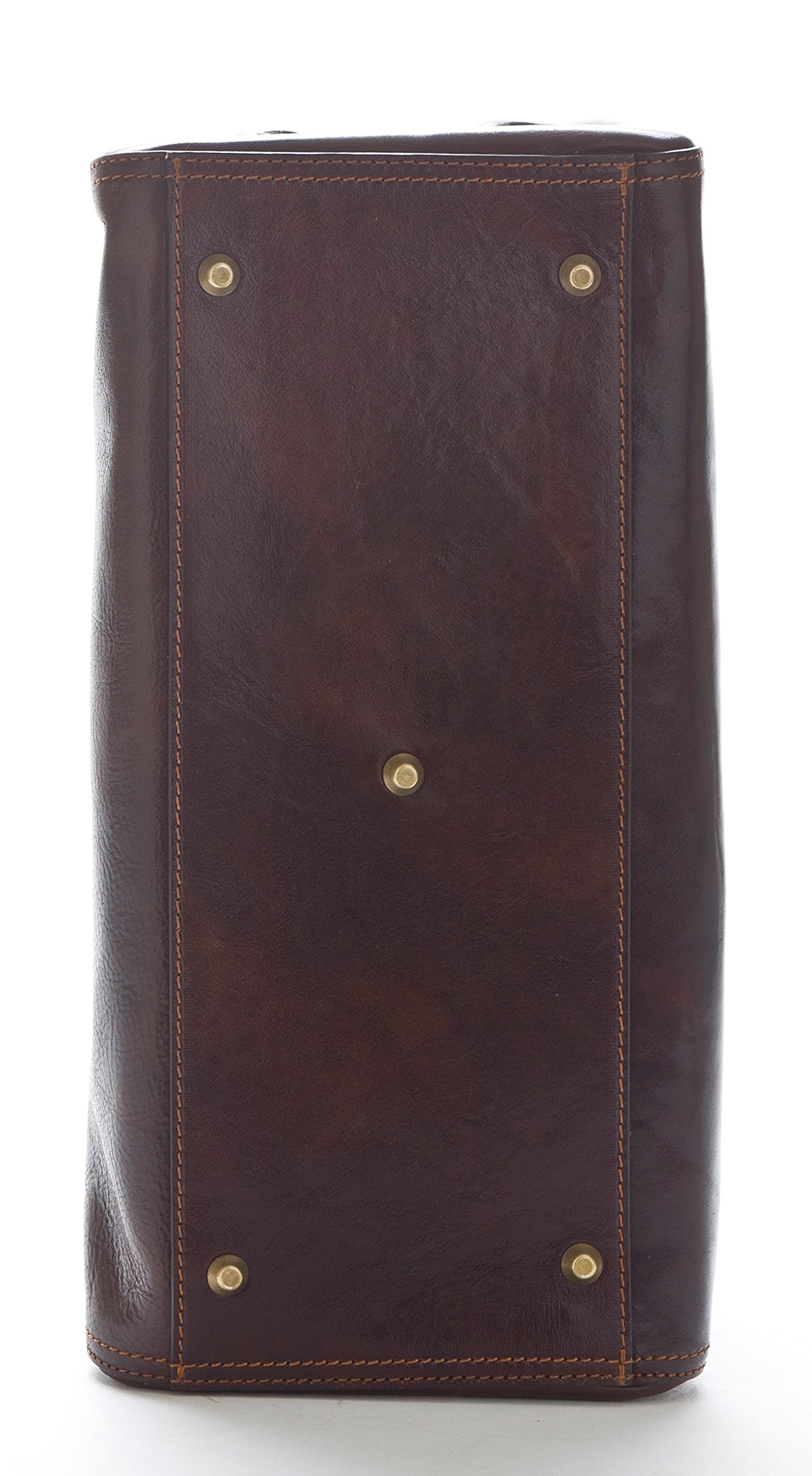 D&D - Borsa medico Minimal con Tracolla e Portachiavi in pelle abbinato - Made in Italy