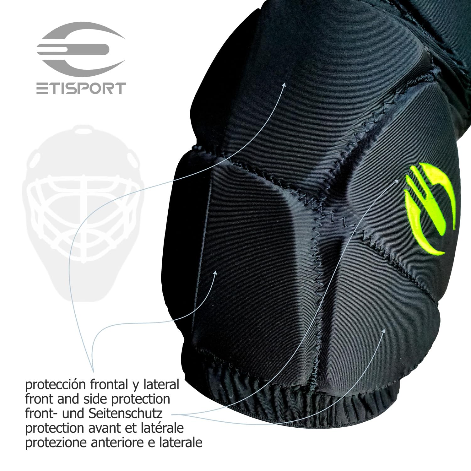 Pantaloni protettivi Imbottiti da Interno per Hockey, Portiere, Sci, Arti Marziali, Leggeri ed ergonomici. Uso Professionale.