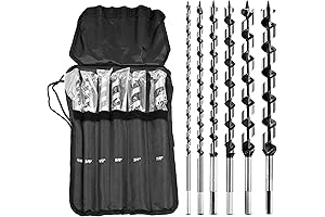 Juego de 6 brocas de barrena para madera de 12 pulgadas, brocas...