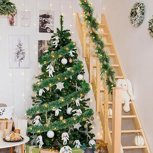 Miniatura 6 de Guirnalda de Navidad artificial, guirnalda de Navidad de pino suave, colección de Navidad, guirnalda de vegetación de Navidad de 15 pies, decoración