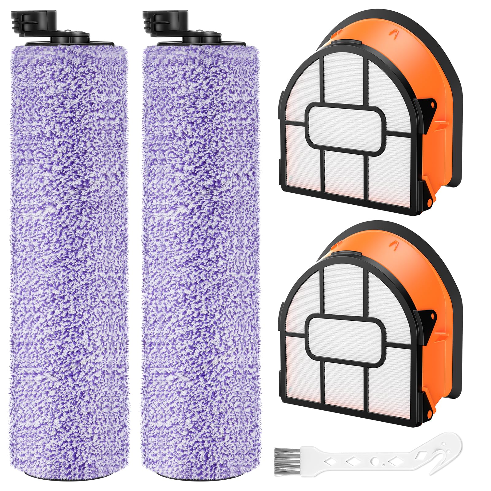 Bürste Filter Ersatzteile für Shark HydroVac XL 3 in 1 WD101 WD100 WD101C Staubsauger, HydroVac Cordless Pro XL Staubsauger WD201 WD200 WD210 AW201 WD200C WD201C Zubehör 2er Pack